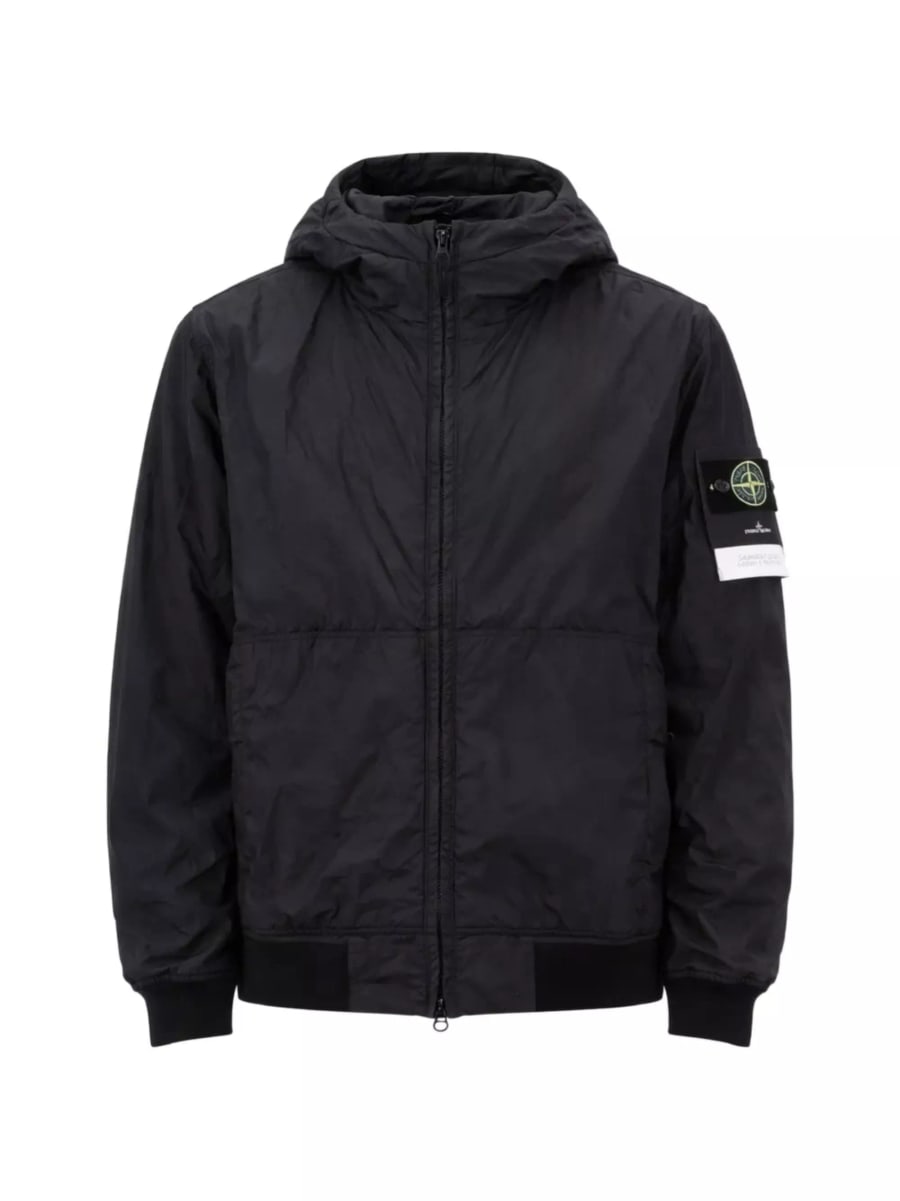 Stone Island logo giacca blouson in nylon