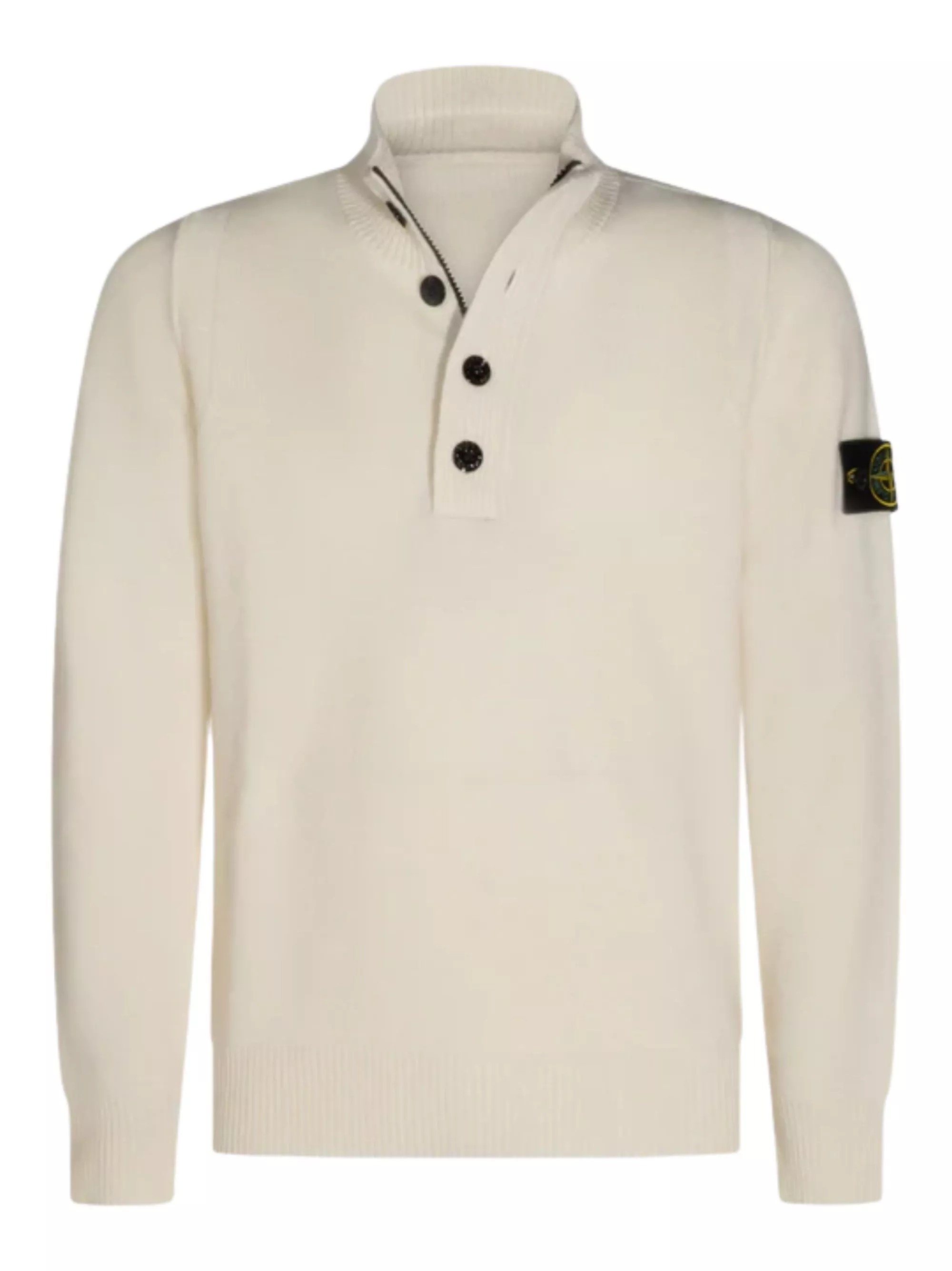 Stone Island Maglione a Collo Alto in Lana