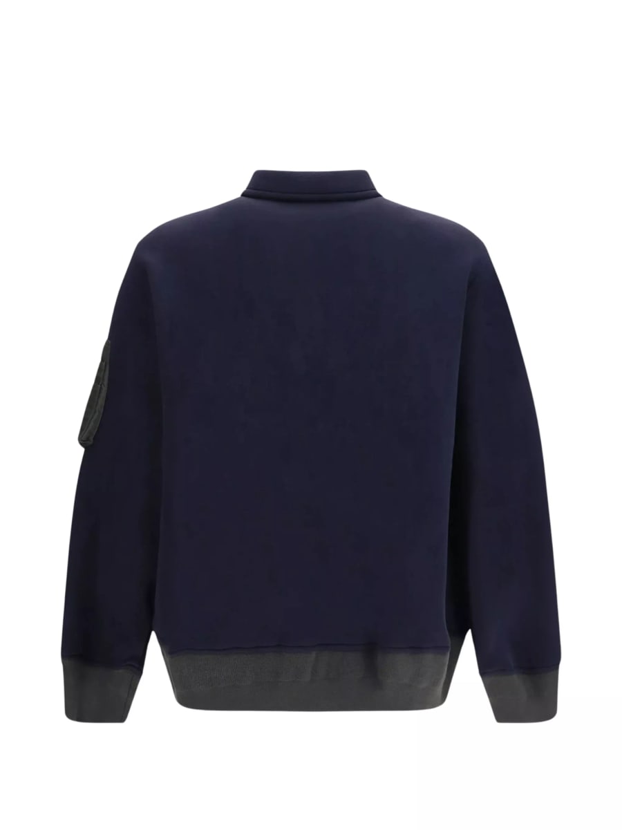 Sacai Mezza zip la polo, view 2