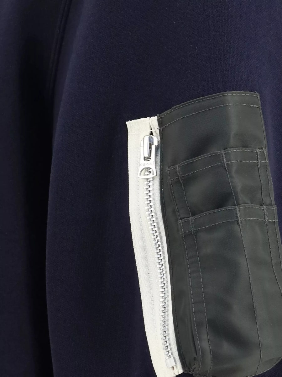 Sacai Mezza zip la polo, view 3