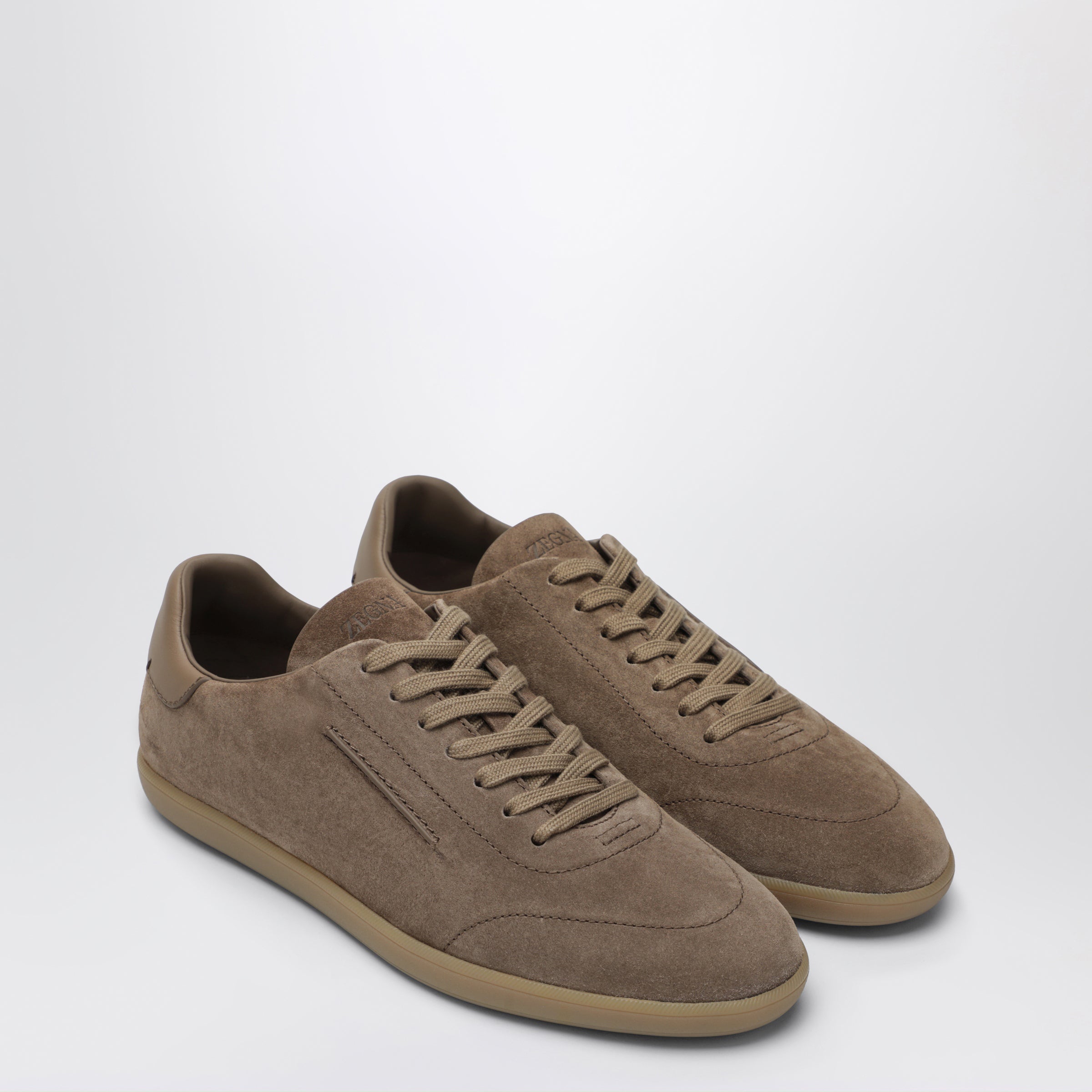 ERMENEGILDO ZEGNA Sneakers 232 beige in suede, view 2