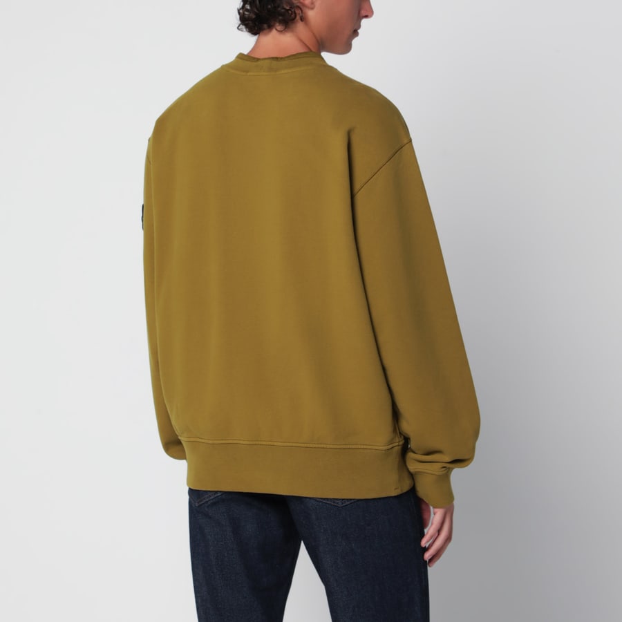 Stone Island Felpa girocollo oversize color cactus, view 3