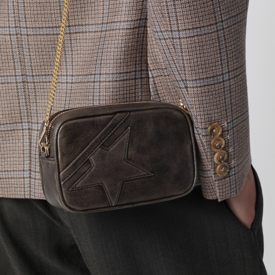 Golden Goose Borsa mini Star testa di moro in pelle, view 2