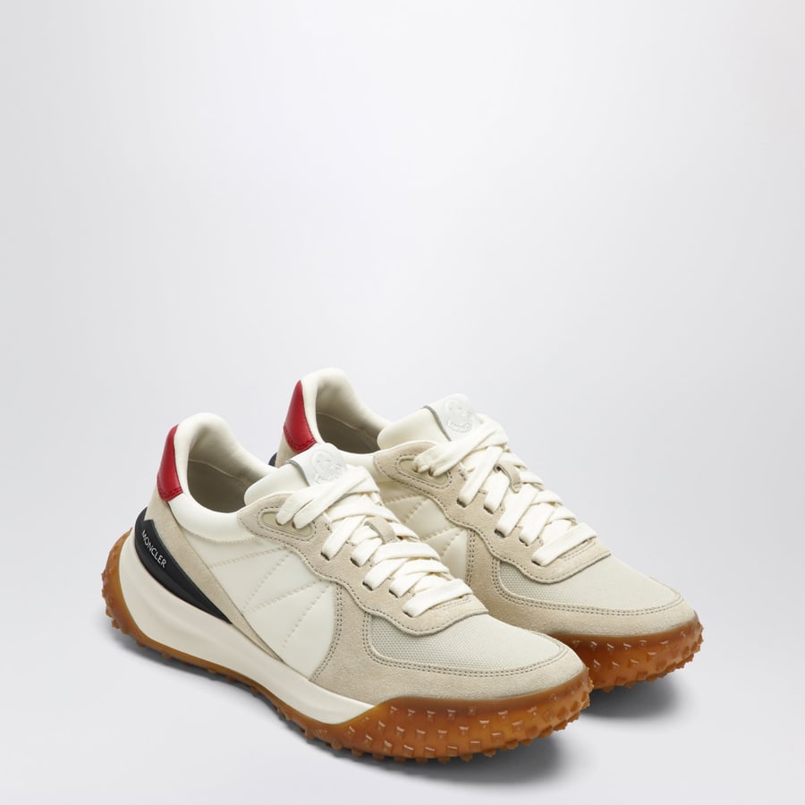 Moncler Sneaker CityTrek beige in nylon e pelle, view 2