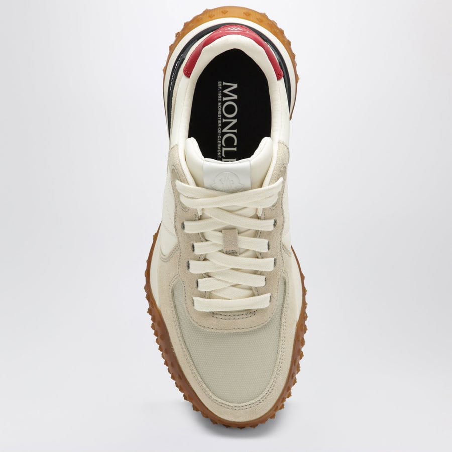 Moncler Sneaker CityTrek beige in nylon e pelle, view 3