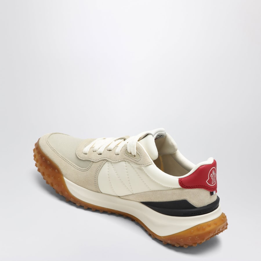 Moncler Sneaker CityTrek beige in nylon e pelle, view 4