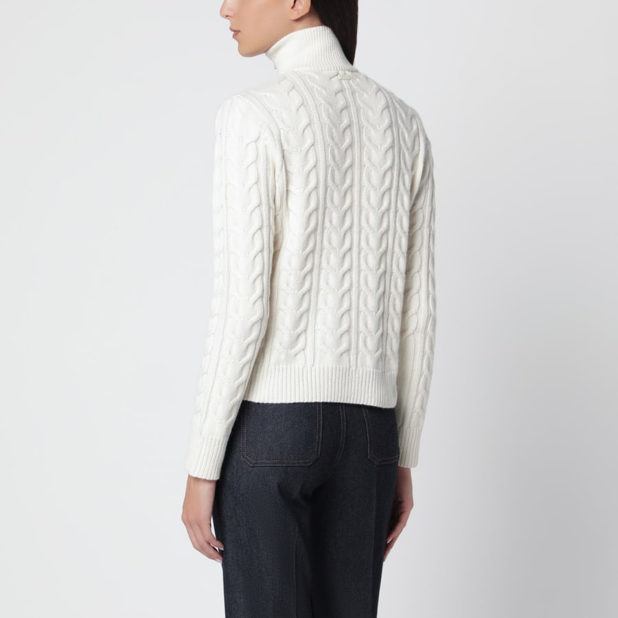 Max Mara Maglione Mxmlibero bianco in cashmere, view 3