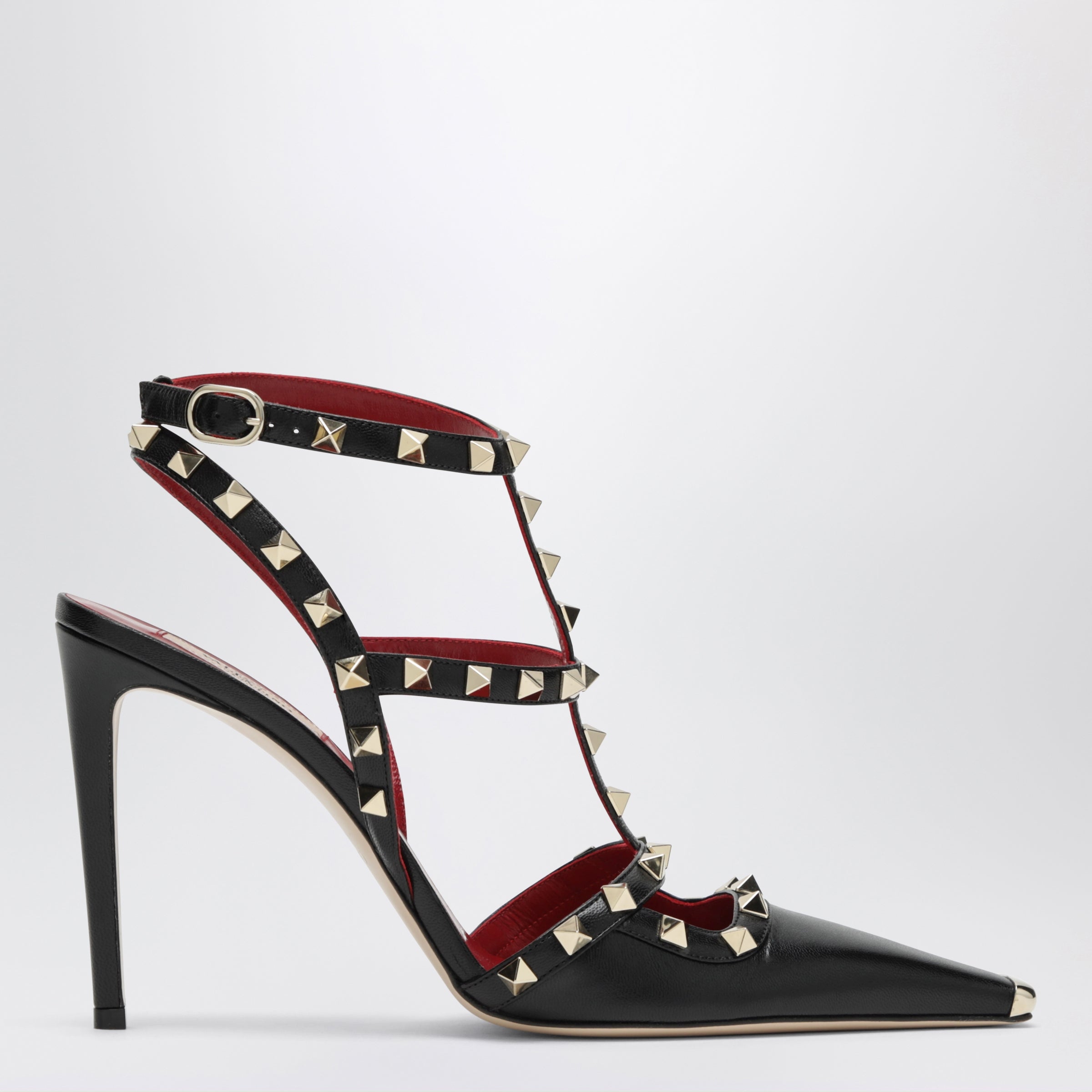 Valentino Garavani Slingback Rockstud nere in pelle