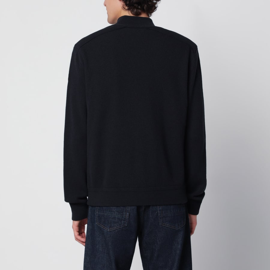 Moncler Cardigan imbottito blu, view 3