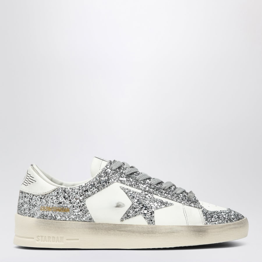 Golden Goose Sneakers Stardan bianca/argento glitter