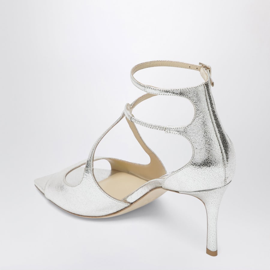 Jimmy Choo Sandalo Azia 75 color champagne, view 4