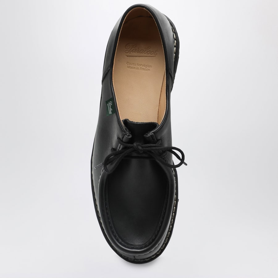 PARABOOT Allacciata Michael nera in pelle, view 3