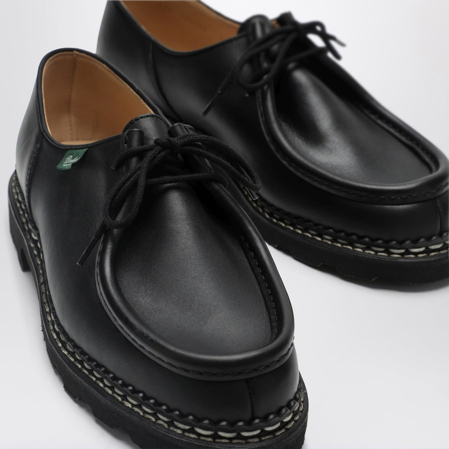 PARABOOT Allacciata Michael nera in pelle, view 5