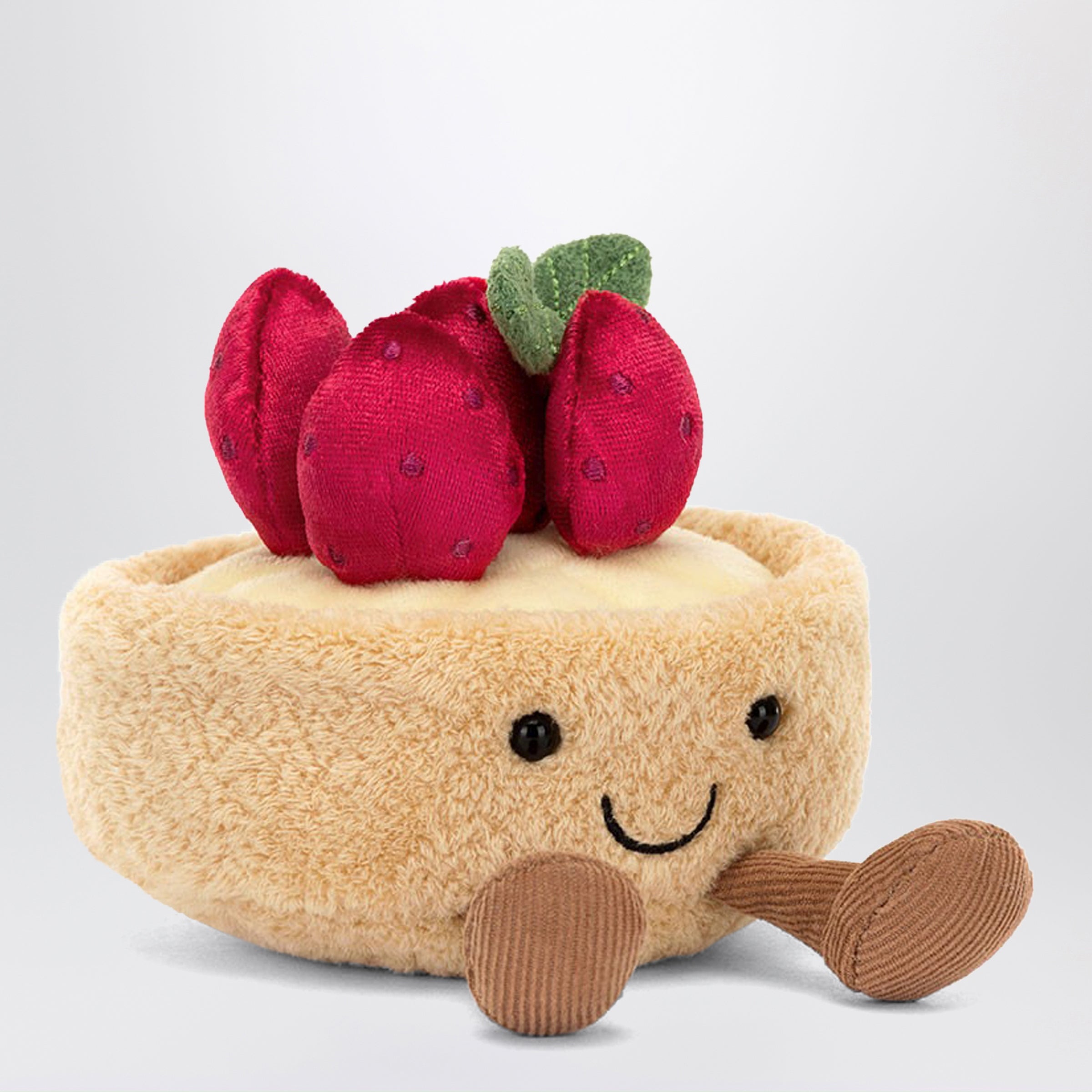 JELLYCAT Peluche Amuseables Fleurette Tarte Aux Fraises beige/rosso