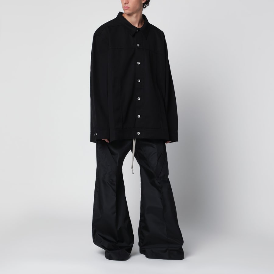 DRKSHDW Giacca oversize nera in cotone, view 2