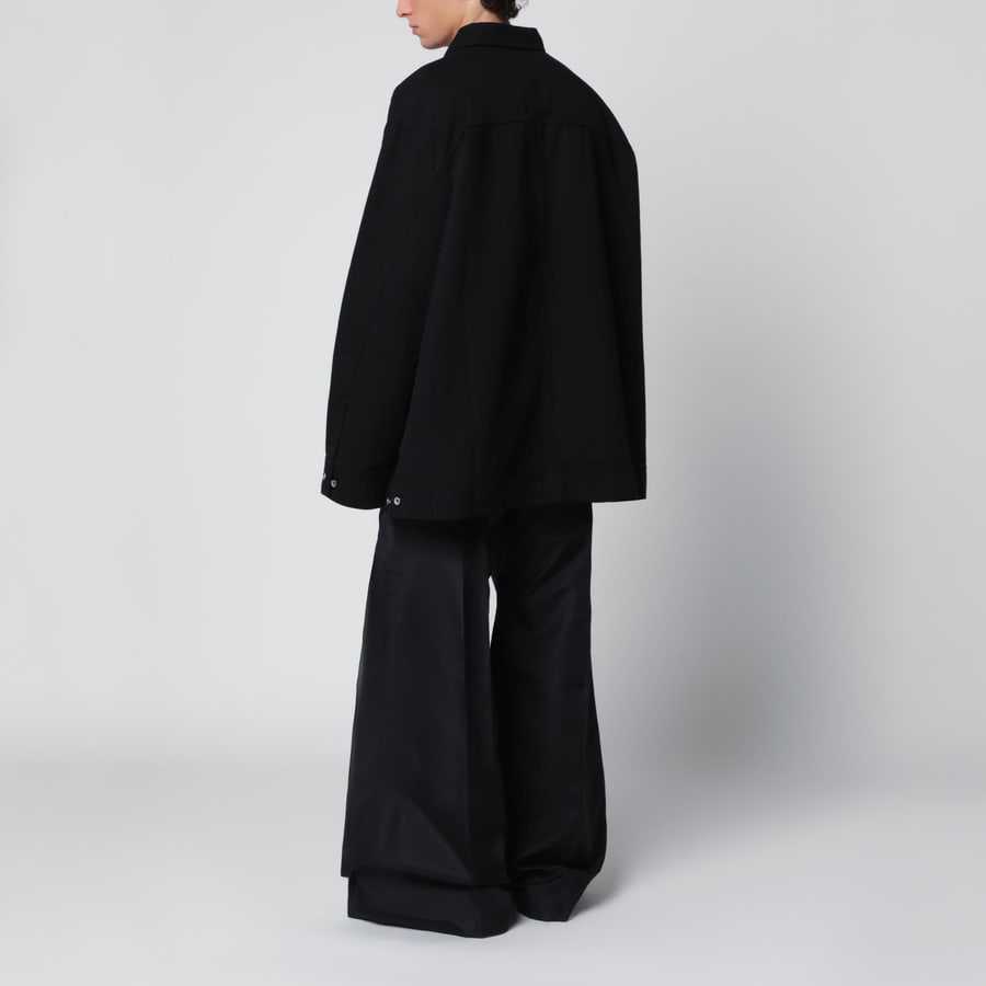 DRKSHDW Giacca oversize nera in cotone, view 3