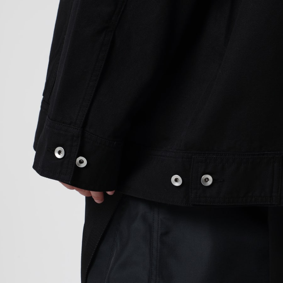 DRKSHDW Giacca oversize nera in cotone, view 4