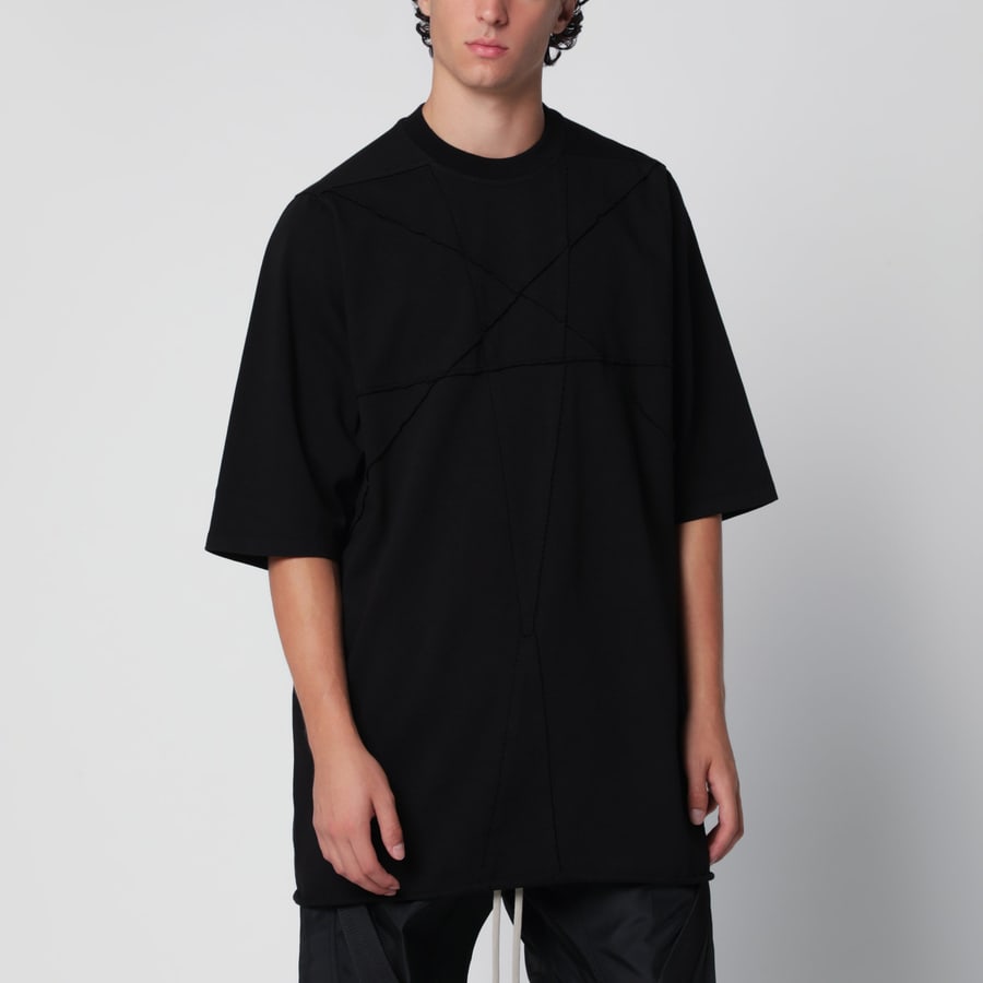 DRKSHDW T-shirt Jumbo oversize nera in cotone