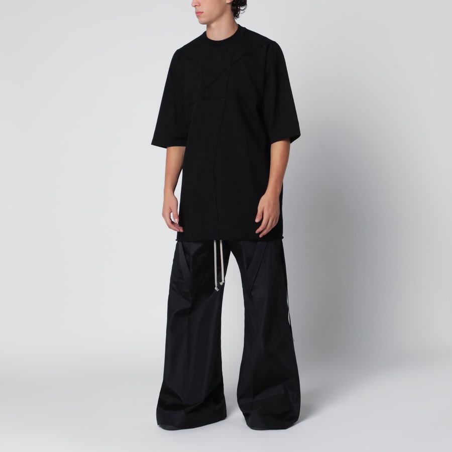 DRKSHDW T-shirt Jumbo oversize nera in cotone, view 2