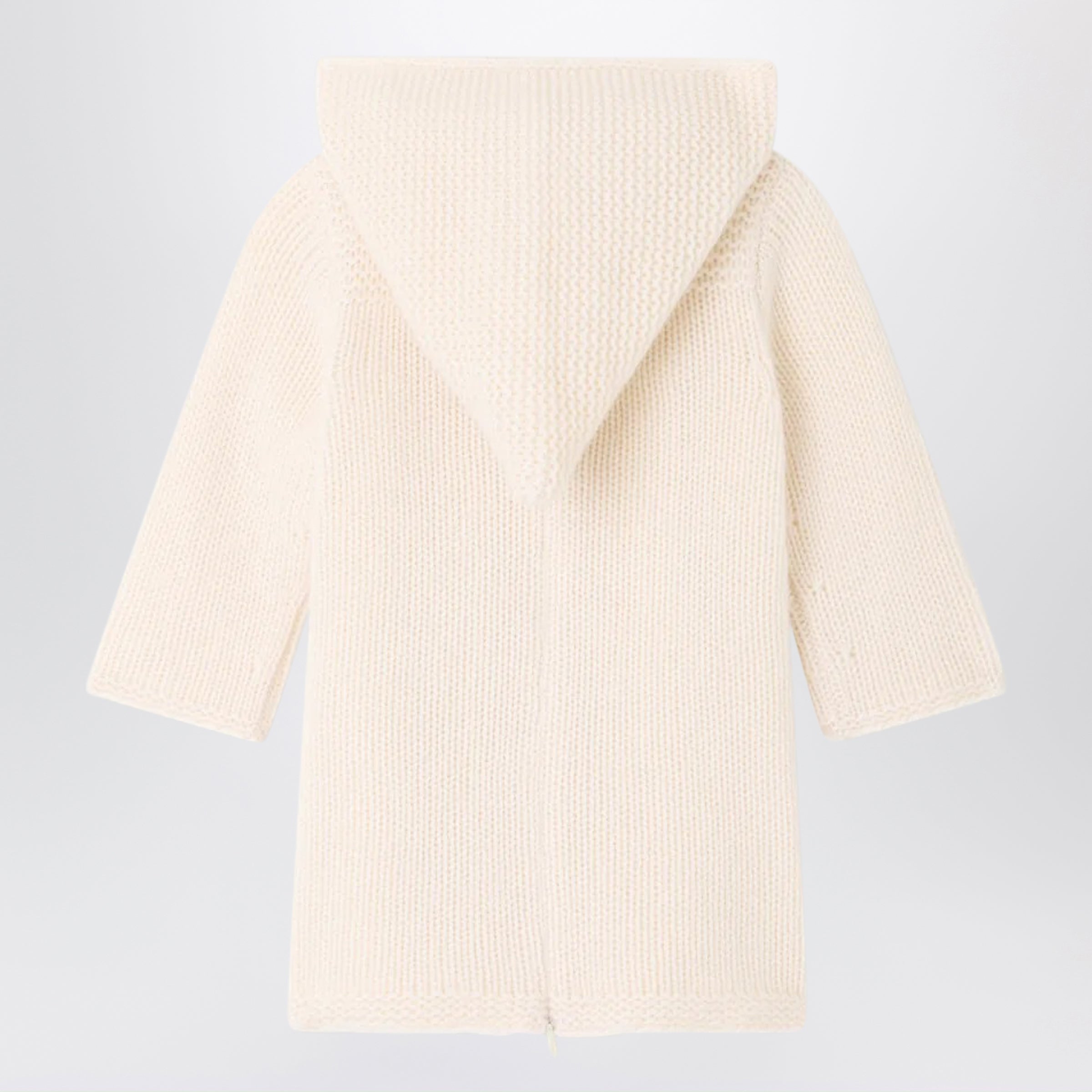 BONPOINT Burnous bianco latte in cashmere, view 2