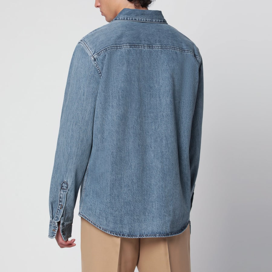 AMI Paris Camicia Ami De Coeur used blue in denim, view 3