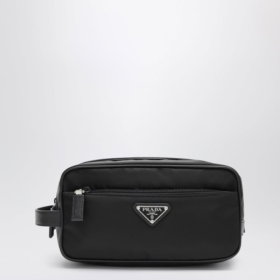Prada Portatutto nero in Re-Nylon e pelle