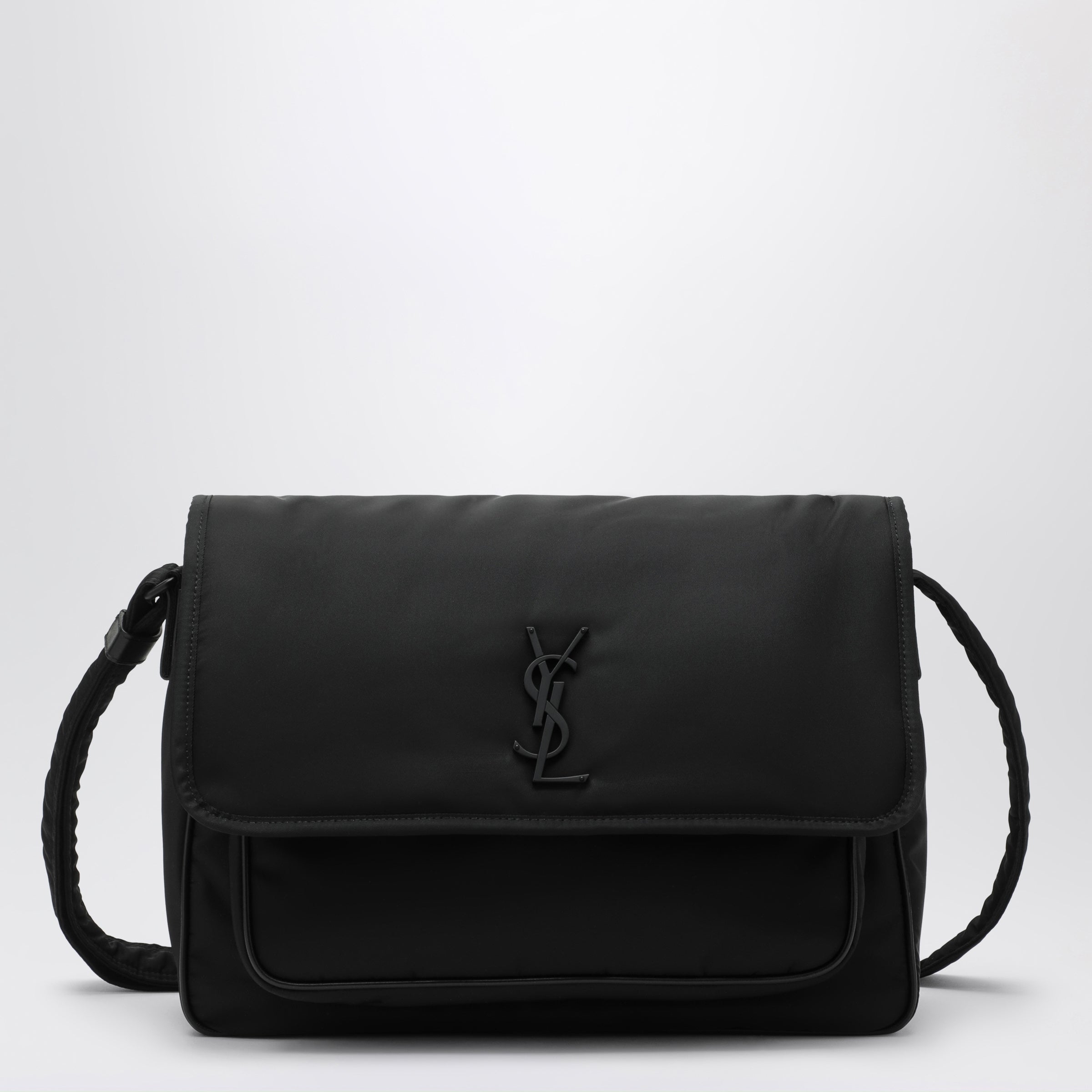 Saint Laurent Messenger Niki nera in nylon rigenerato Econyl