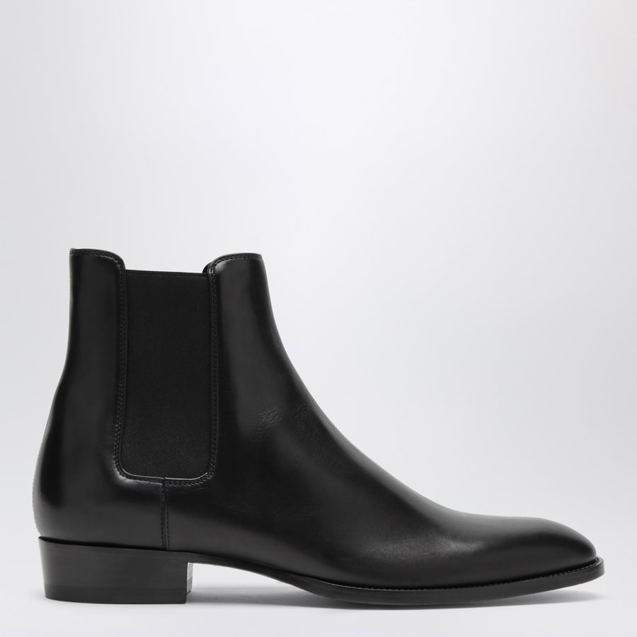 Saint Laurent Stivaletti Chelsea Wyatt neri in pelle