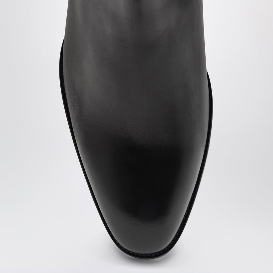 Saint Laurent Stivaletti Chelsea Wyatt neri in pelle, view 3