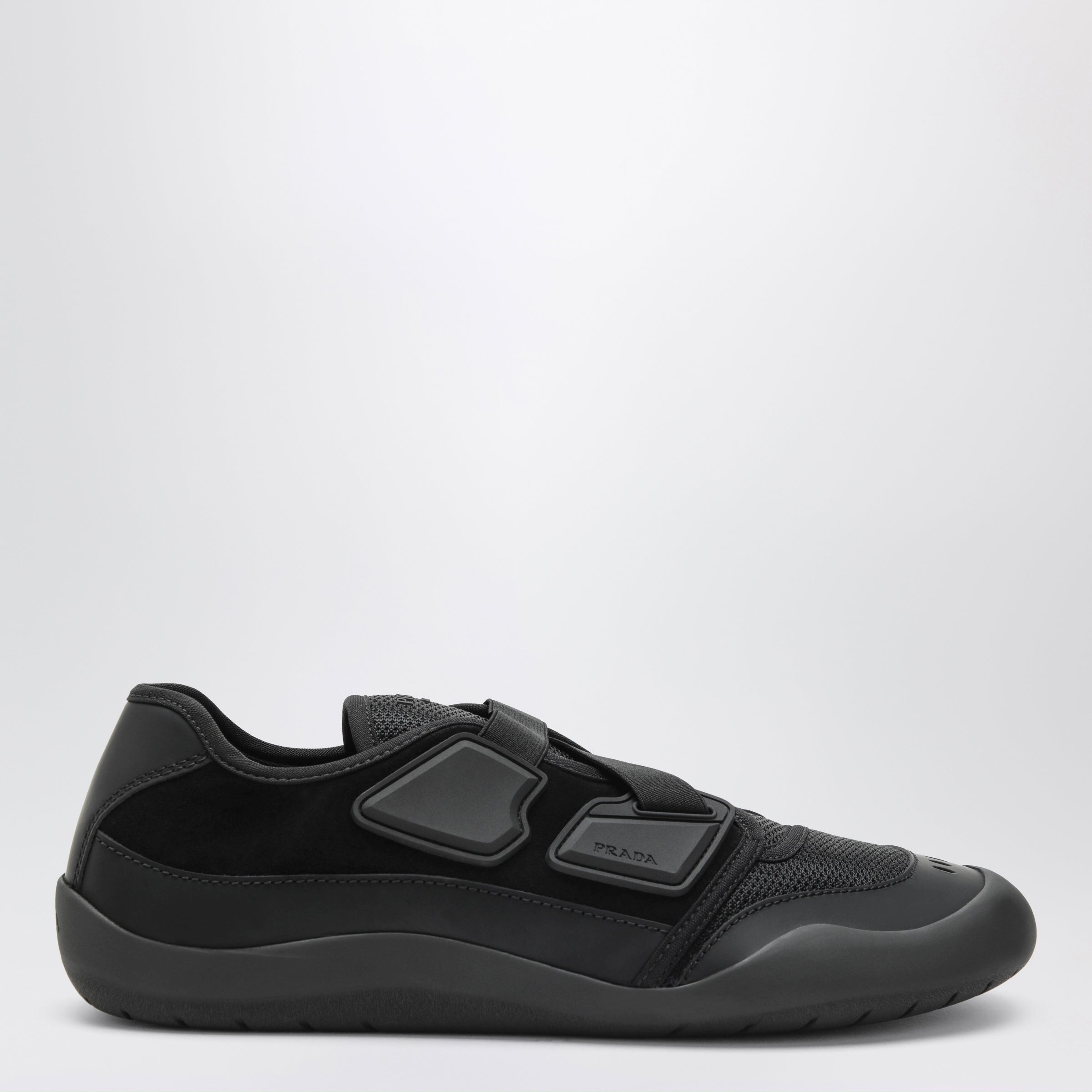 Prada Sneakers Speedrock nere in pelle e rete
