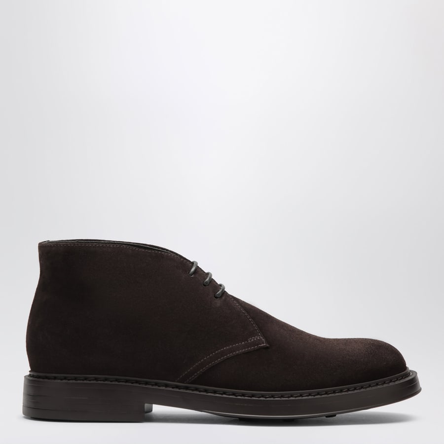 DOUCAL'S Stivaletto testa di moro in suede