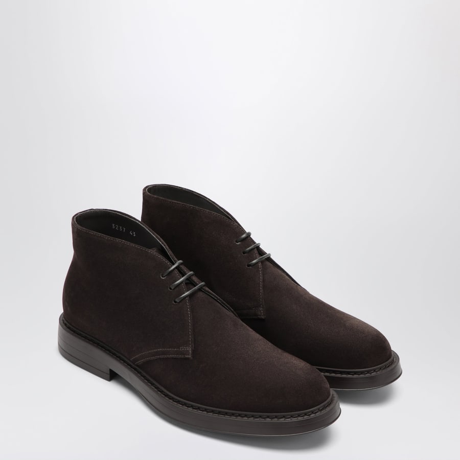 DOUCAL'S Stivaletto testa di moro in suede, view 2