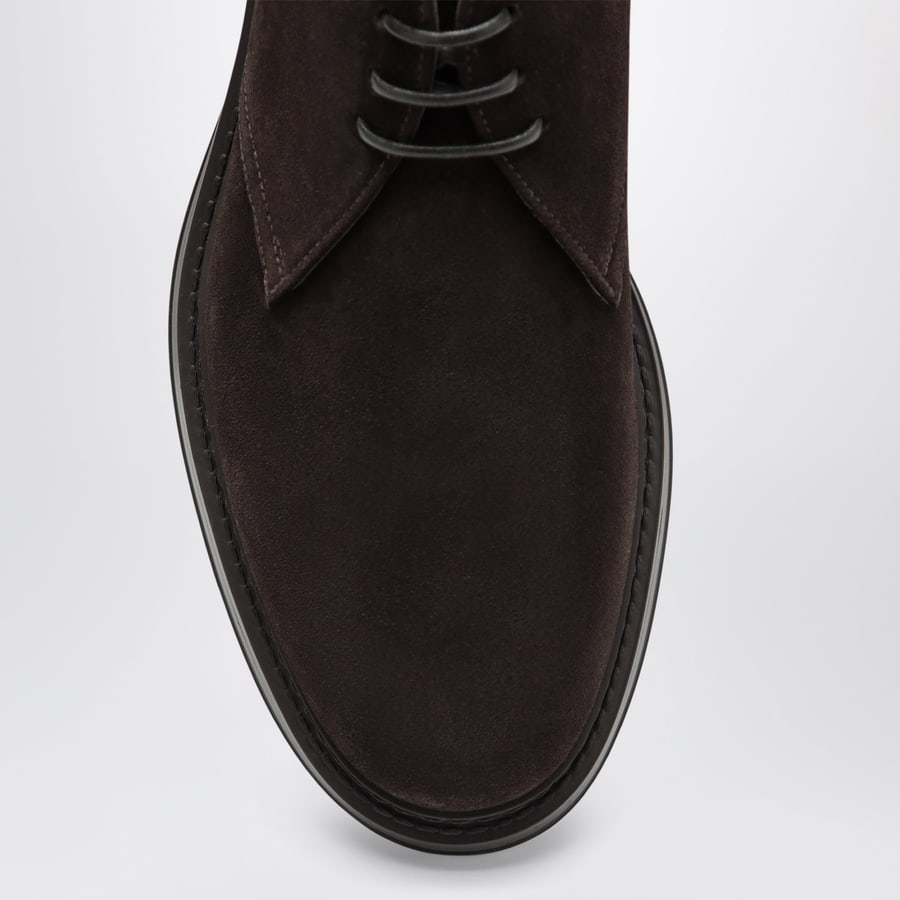 DOUCAL'S Stivaletto testa di moro in suede, view 3