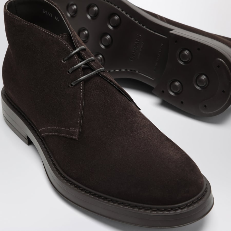 DOUCAL'S Stivaletto testa di moro in suede, view 5