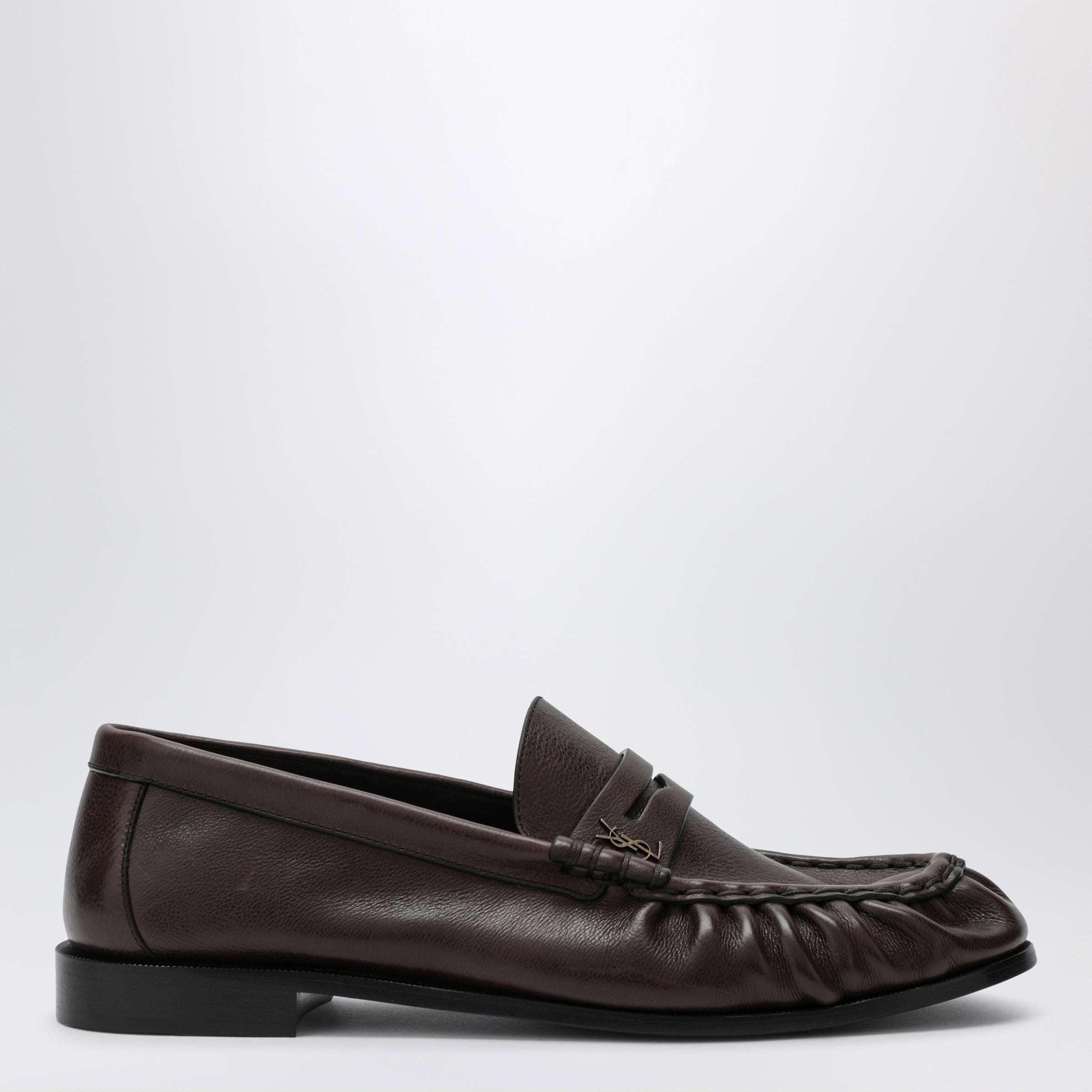 Saint Laurent Mocassini Le Loafer marroni in pelle