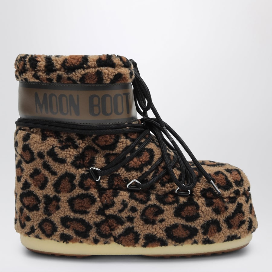 MOON BOOT Stivali Icon Low Fleece Leopard