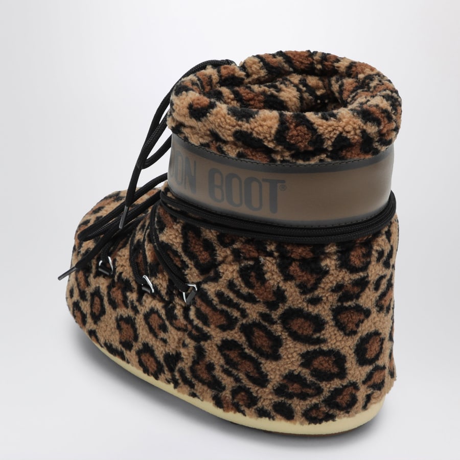 MOON BOOT Stivali Icon Low Fleece Leopard, view 4