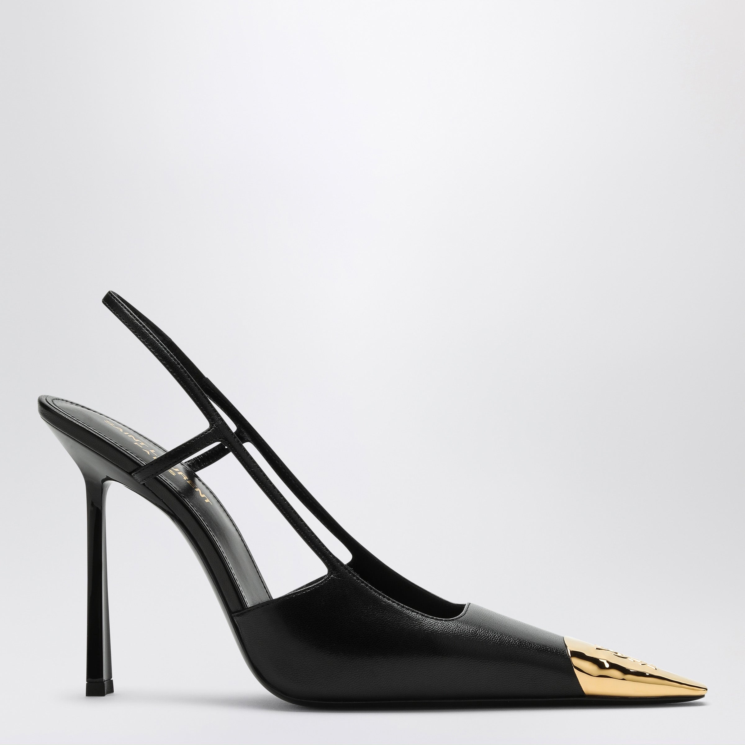Saint Laurent Décolleté slingback Jeanne nere in pelle