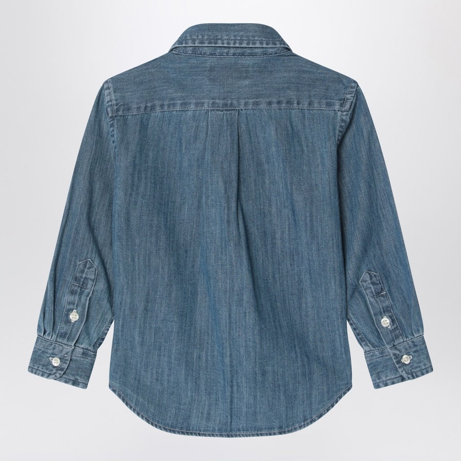 Polo Ralph Lauren Camicia button-down blu in denim, view 2