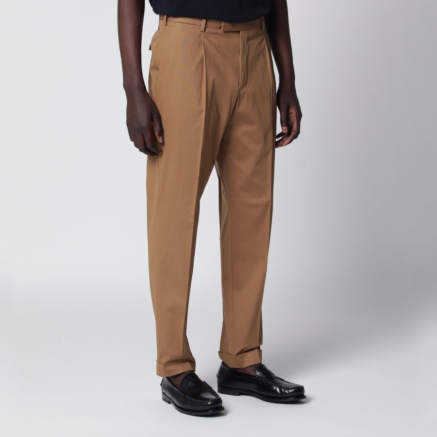 PT Torino Pantalone color biscotto in cotone