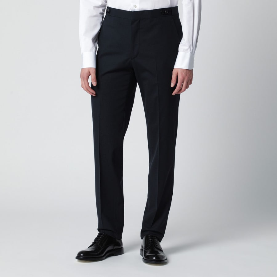 Dsquared2 Abito monopetto blu navy in misto lana, view 5
