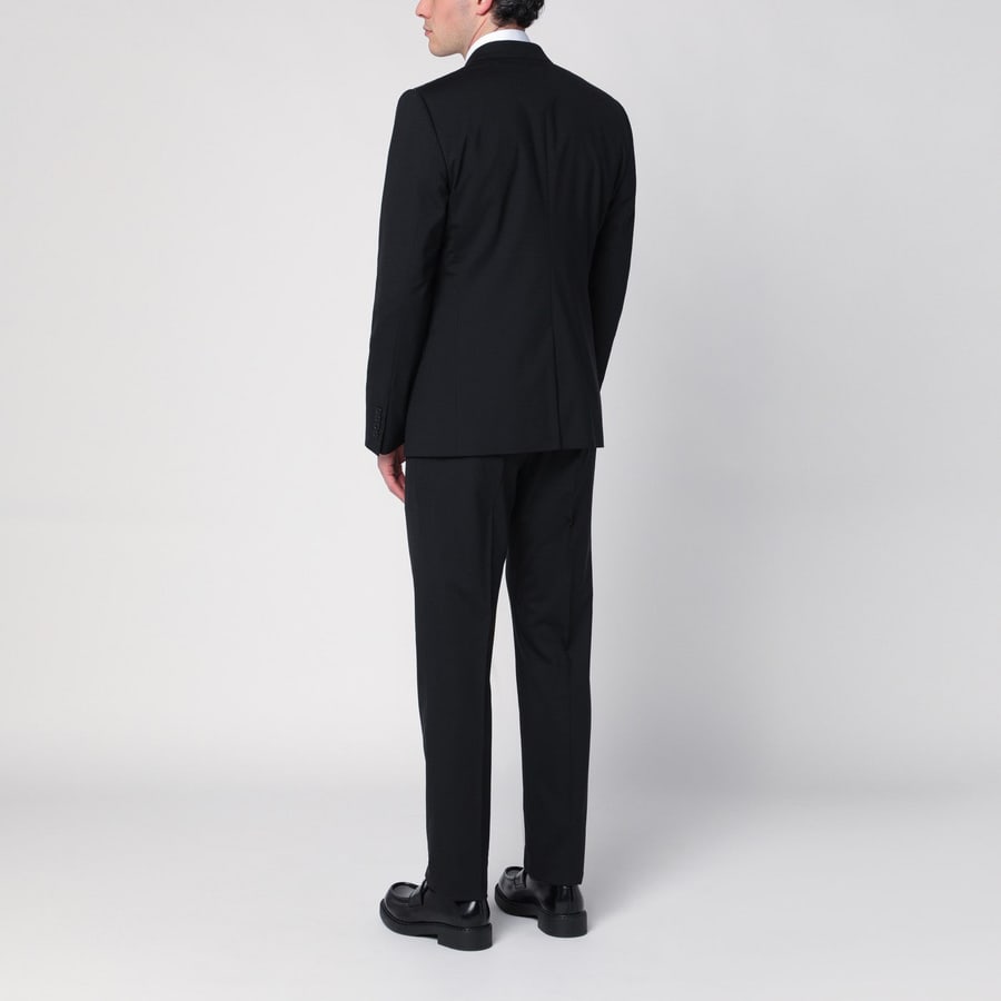 Dolce & Gabbana Abito monopetto nero in lana vergine, view 3