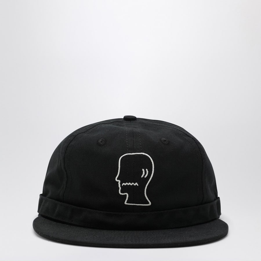 BRAIN DEAD Cappello da baseball nero in cotone