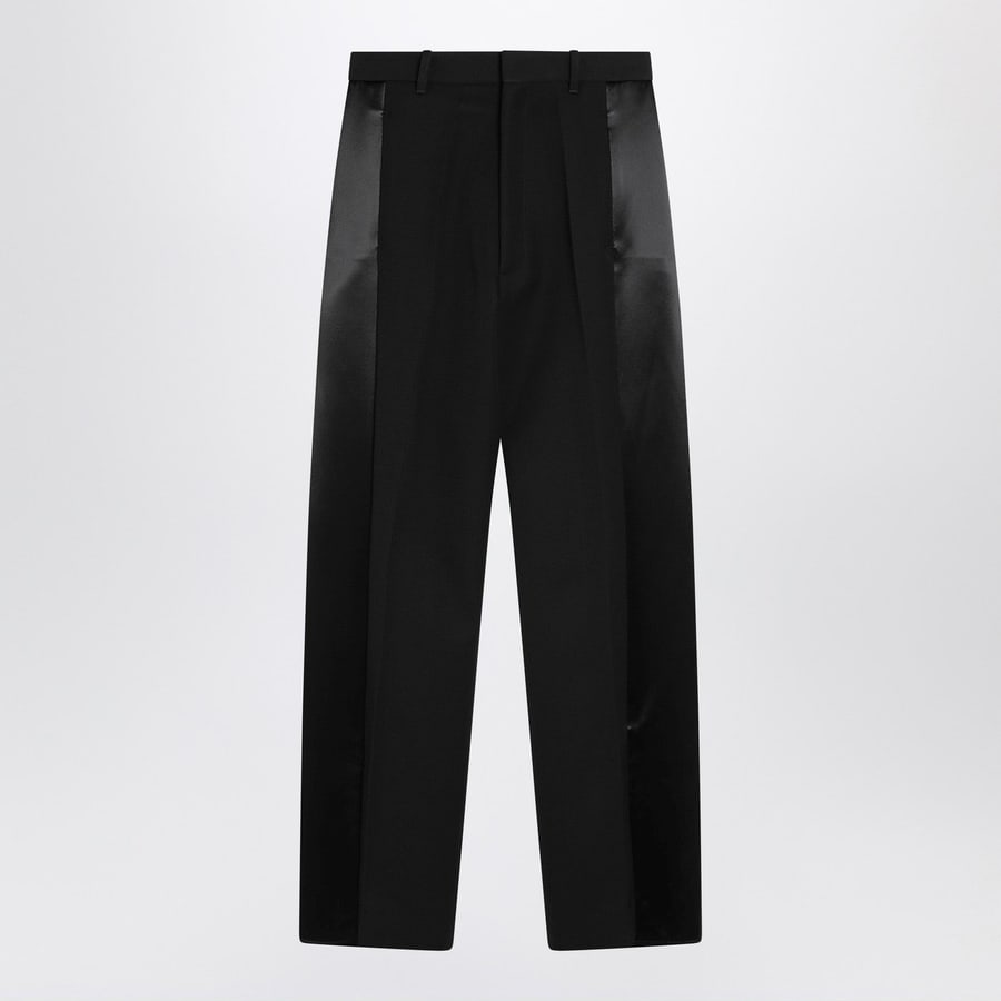 PHOEBE PHILO Pantaloni in cashmere e seta neri