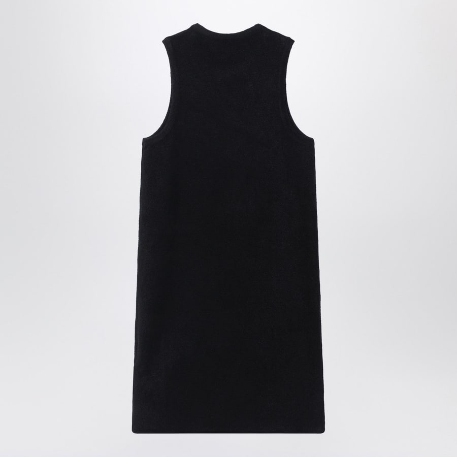 PHOEBE PHILO Canotta in ciniglia nera, view 2