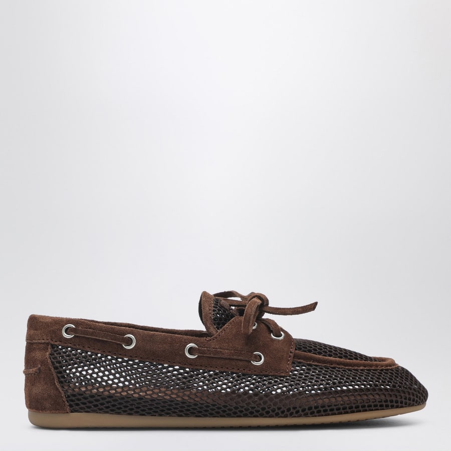 Miu Miu Mocassino color cacao traforato