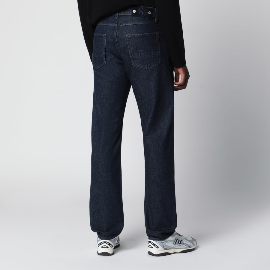Stone Island Jeans regular straight in denim Blue rinsed, view 4