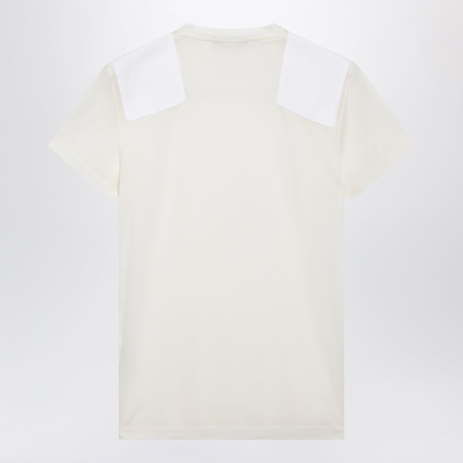PHOEBE PHILO T-shirt Patch in cotone acid ivory, view 2