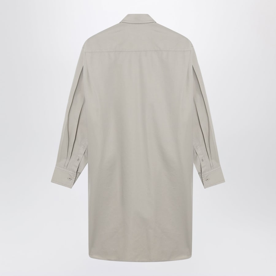 PHOEBE PHILO Camicia lunga in cotone color stone, view 2
