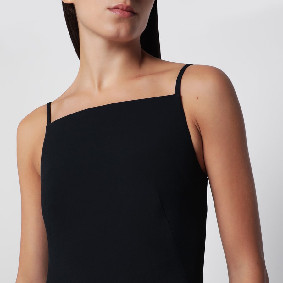 Givenchy Mini abito nero in crêpe cady, view 4